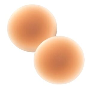 Seamless Nude Silicone Reusable Nipple Covers (Caramel Brown)